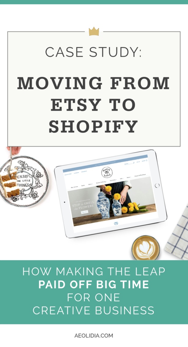Have you ever considered moving from Etsy to Shopify? Here's how making the leap paid off big time for creative business owner Molly Hatch. 