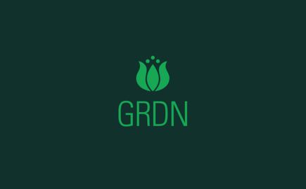 GRDN logo and brand identity design for a Brooklyn-based plant and flower shop