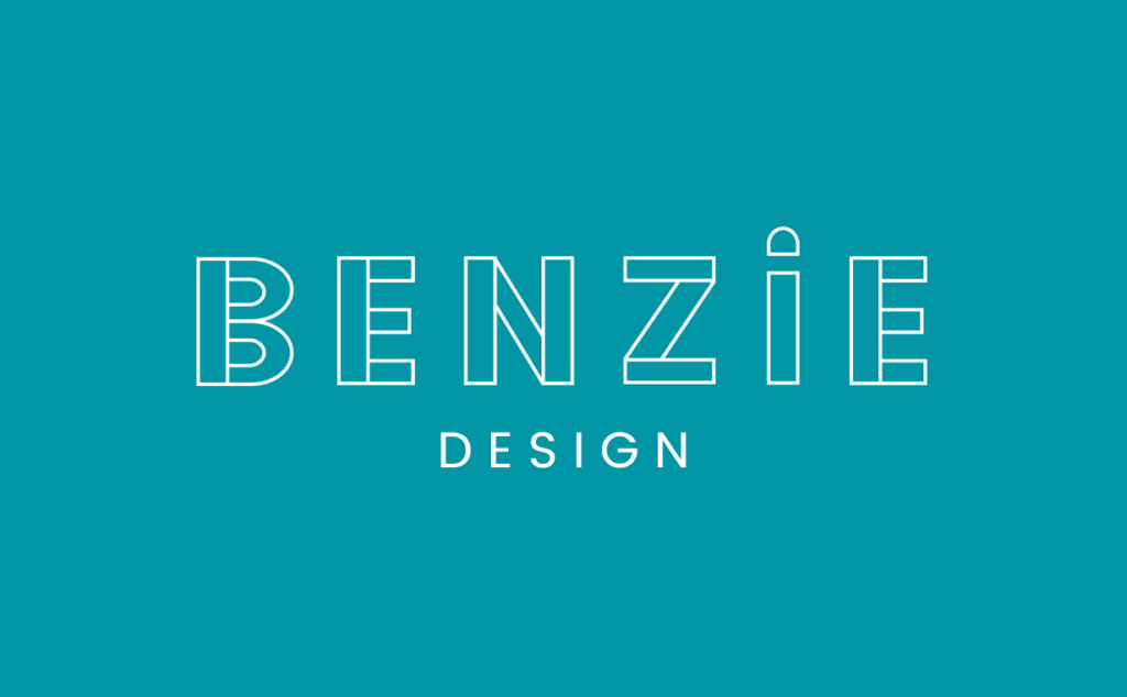 Benzie Design craft shop logo.