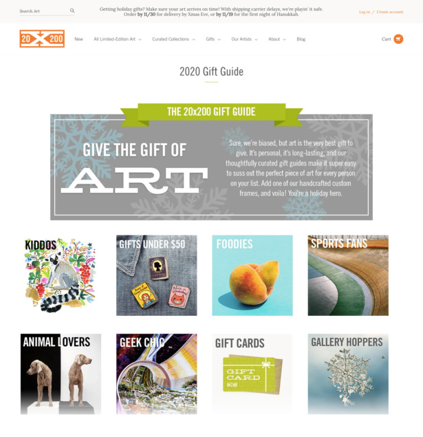 Art gift guide