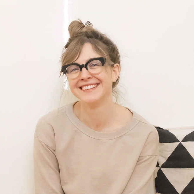 Headshot of Kristen Drozdowski, artist and founder of Worthwhile Paper