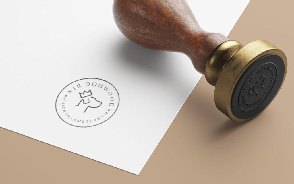 Stamp design - logo design and branding for a pet supply store.