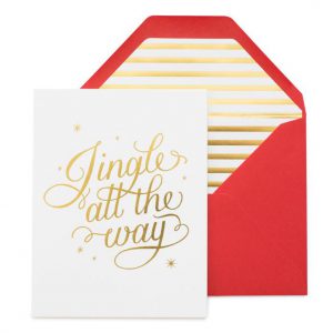 Jingle All The Way Holiday Card - Sugar Paper