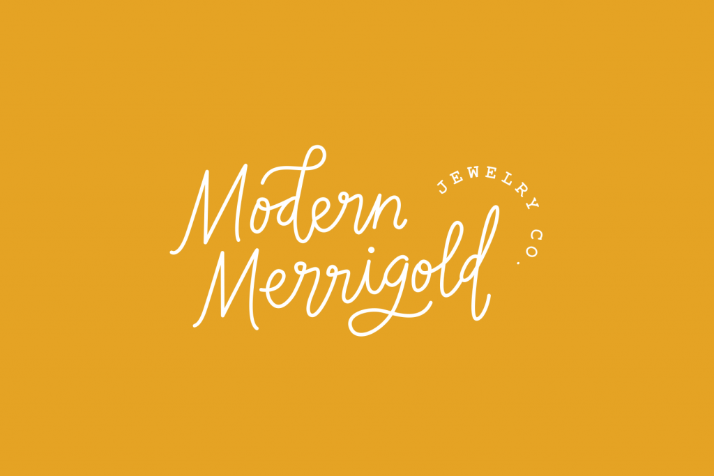 Modern Merrigold business name and logo