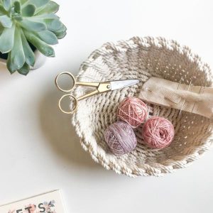 Flax & Twine – Twined Woven Rope Bowl Kit