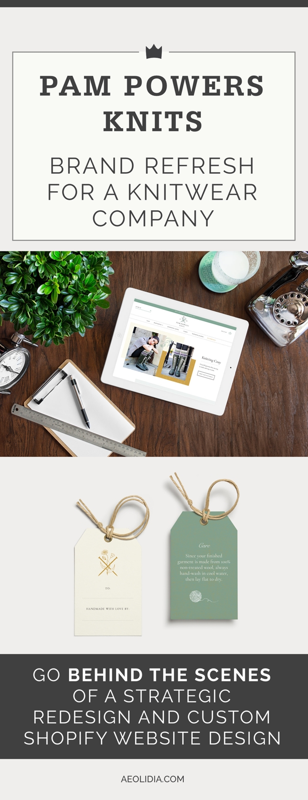 We recently worked with a knitwear designer on a brand refresh. If you're thinking about a logo or website redesign, this case study should be enlightening.