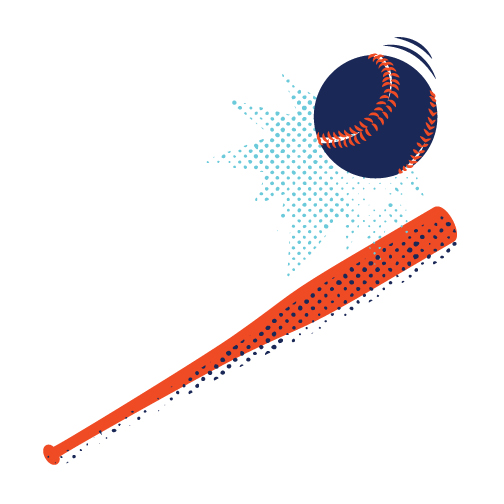 baseball bat icon design for boy story by aeolidia