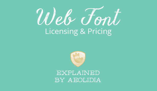 webfont licensing and pricing