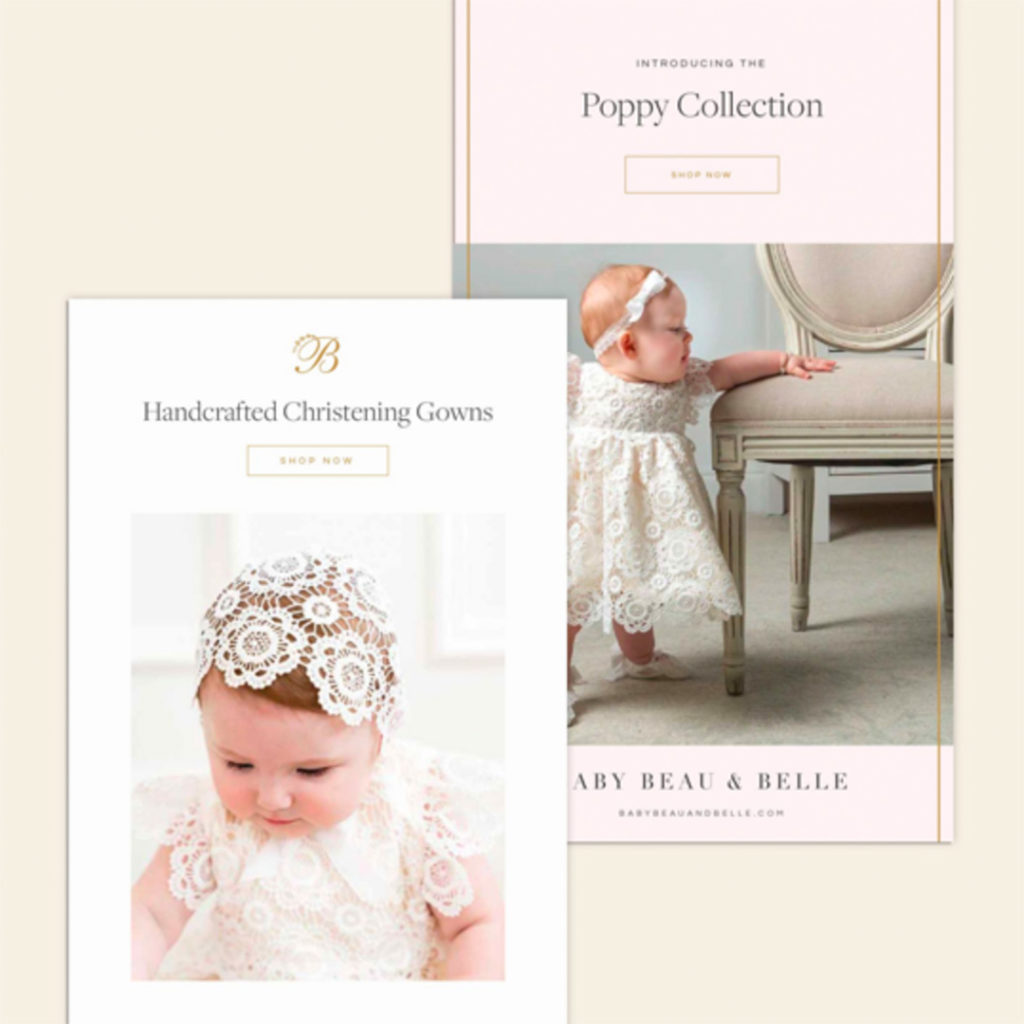 Brand design for handmade baby clothes company.