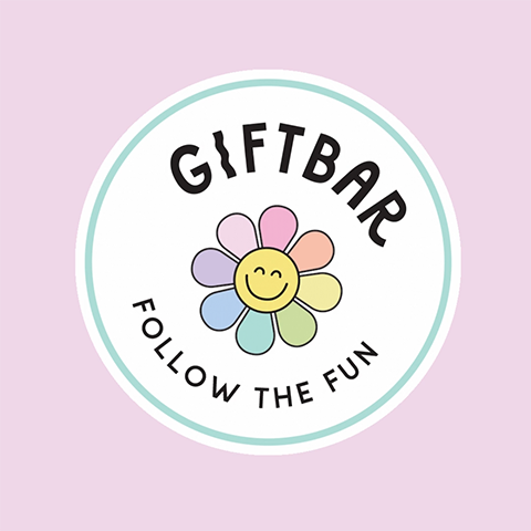 Giftbar - illustrated Instagram sticker for a brick and mortar gift shop.