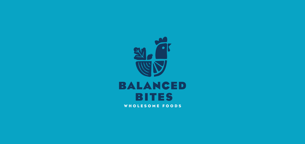 Balanced Bites logo designed by Aeolidia.