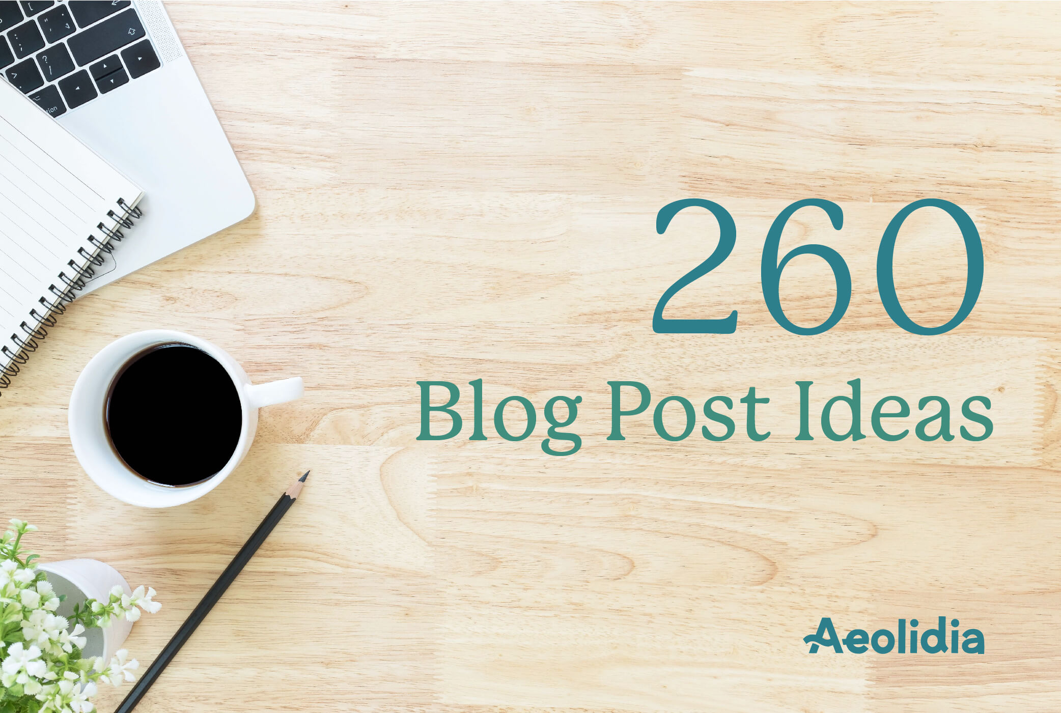 260 blog post ideas cover