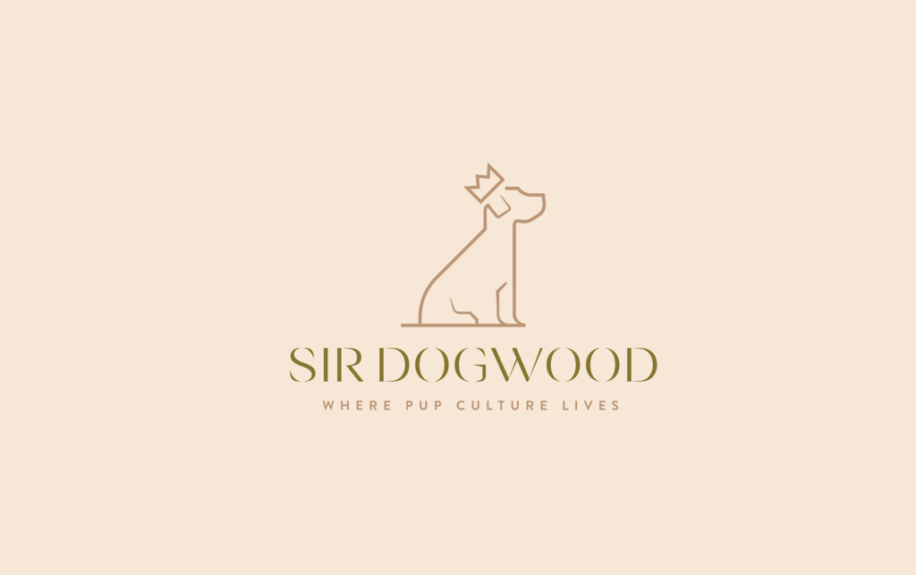 Sir Dogwood - logo design for a pet supply store.