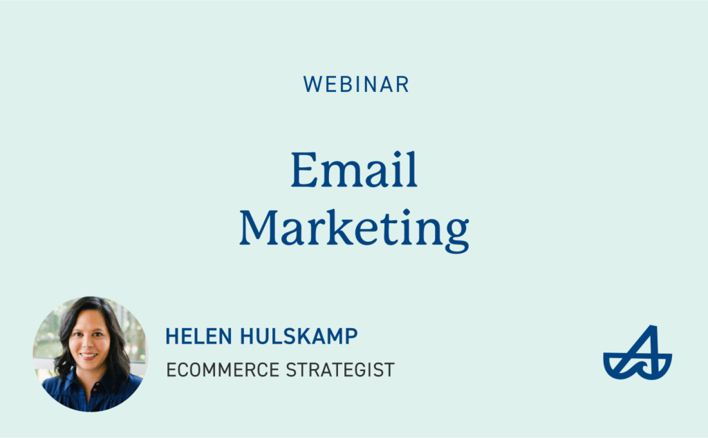 Helen leads the email marketing webinar with tips and best practices