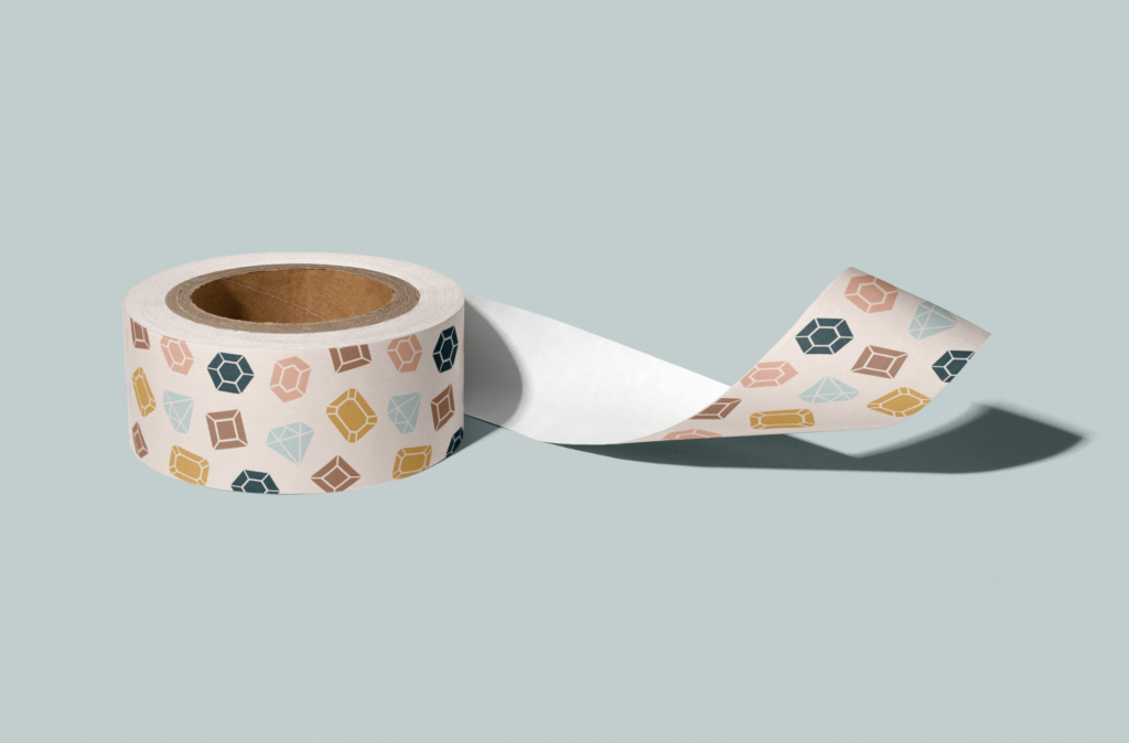Packaging tape design for an online stationery and lifestyle company
