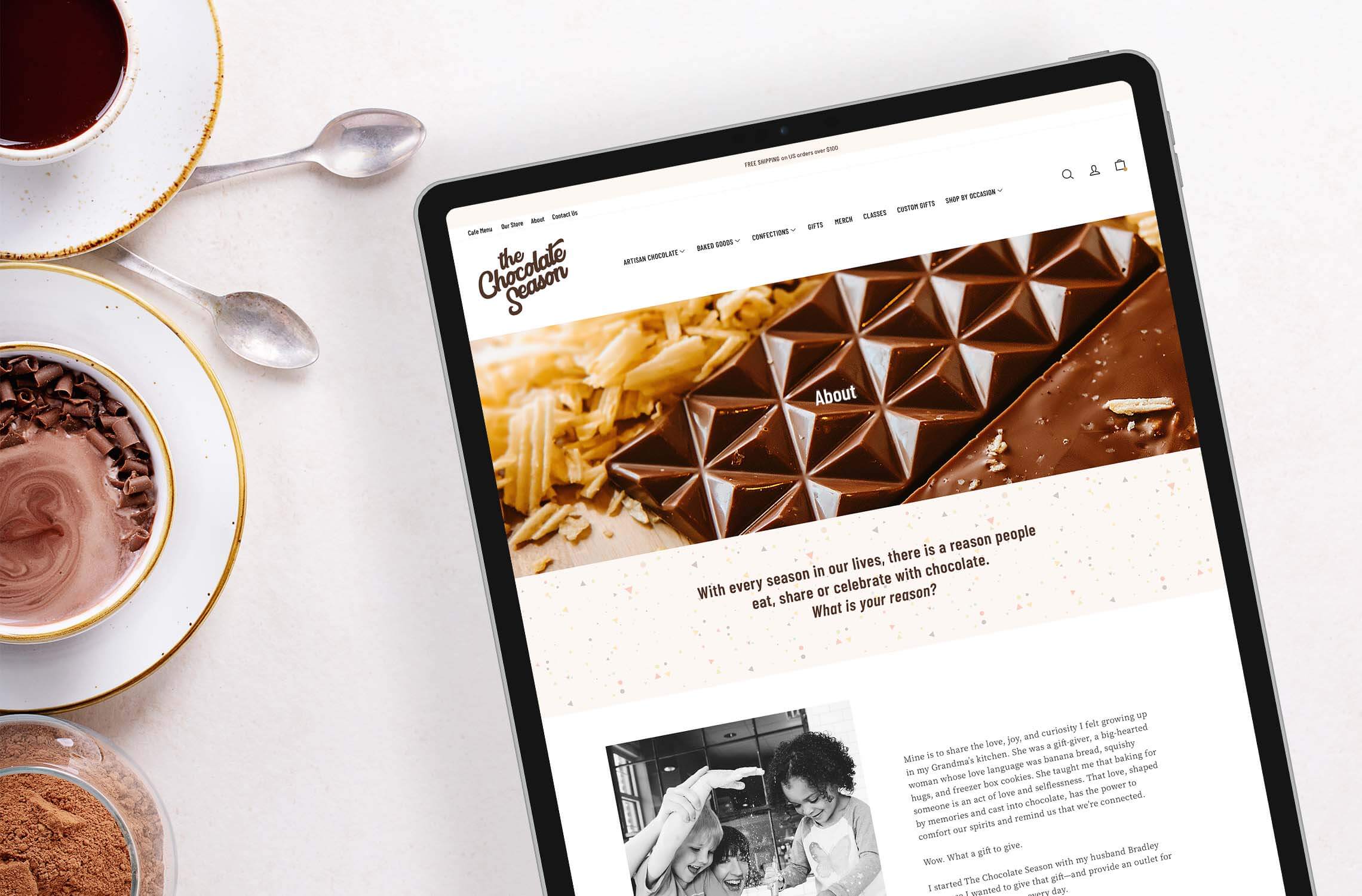 The Chocolate Season website