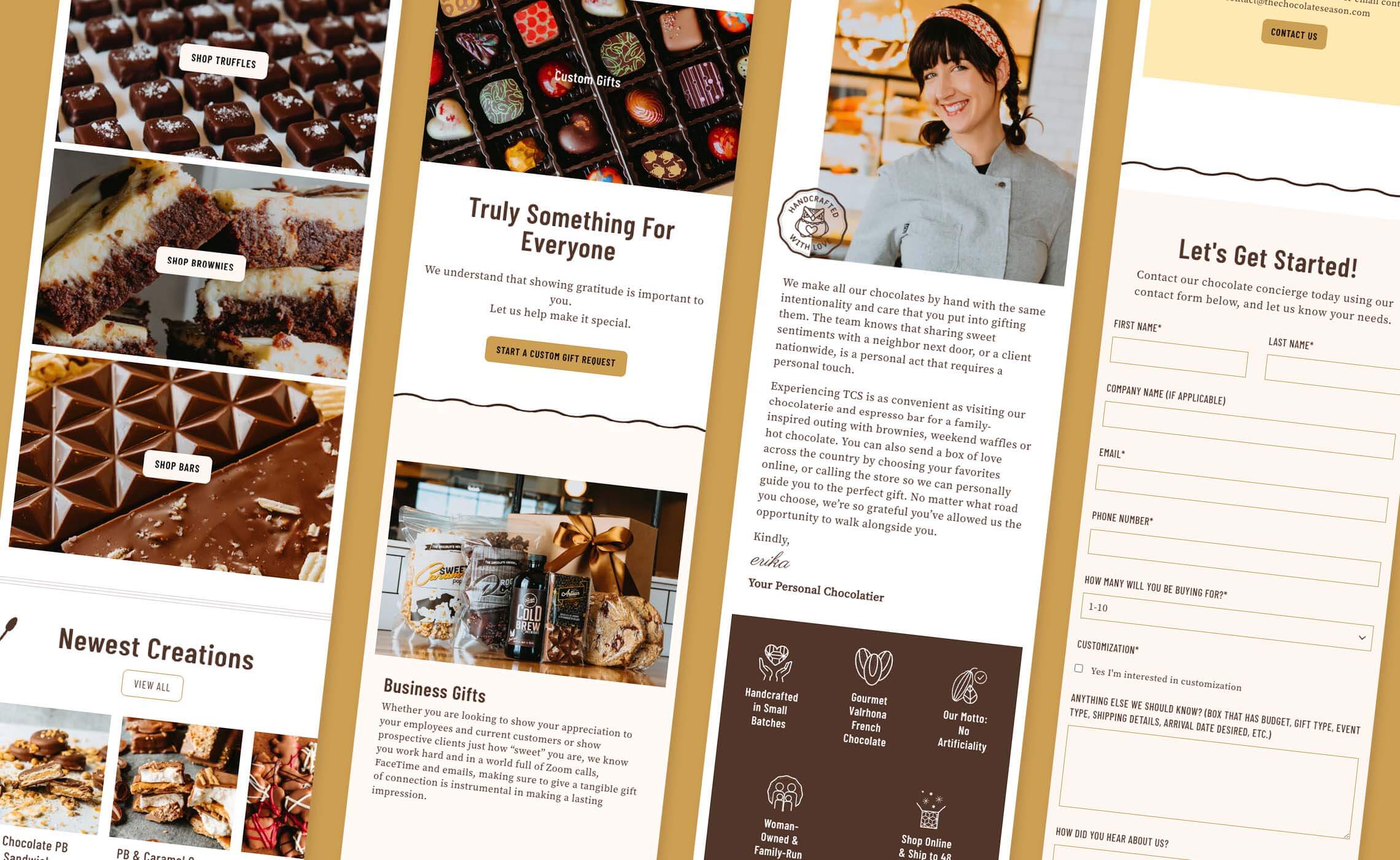 The Chocolate Season website