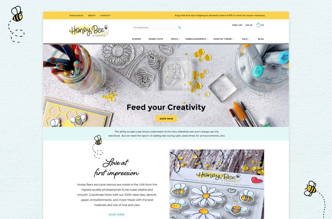 ongoing Shopify website optimization and maintenance for a craft supply brand