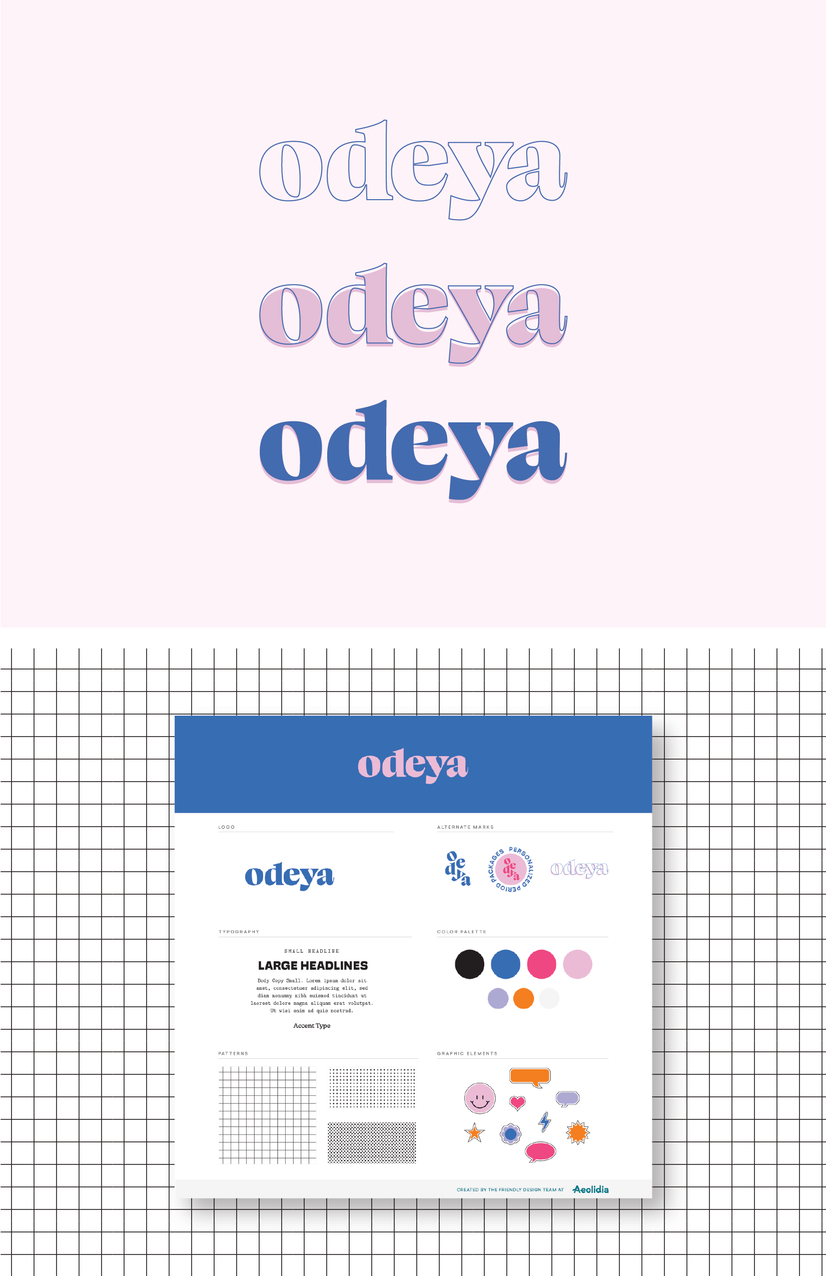 brand identity example from the Aeolidia portfolio
