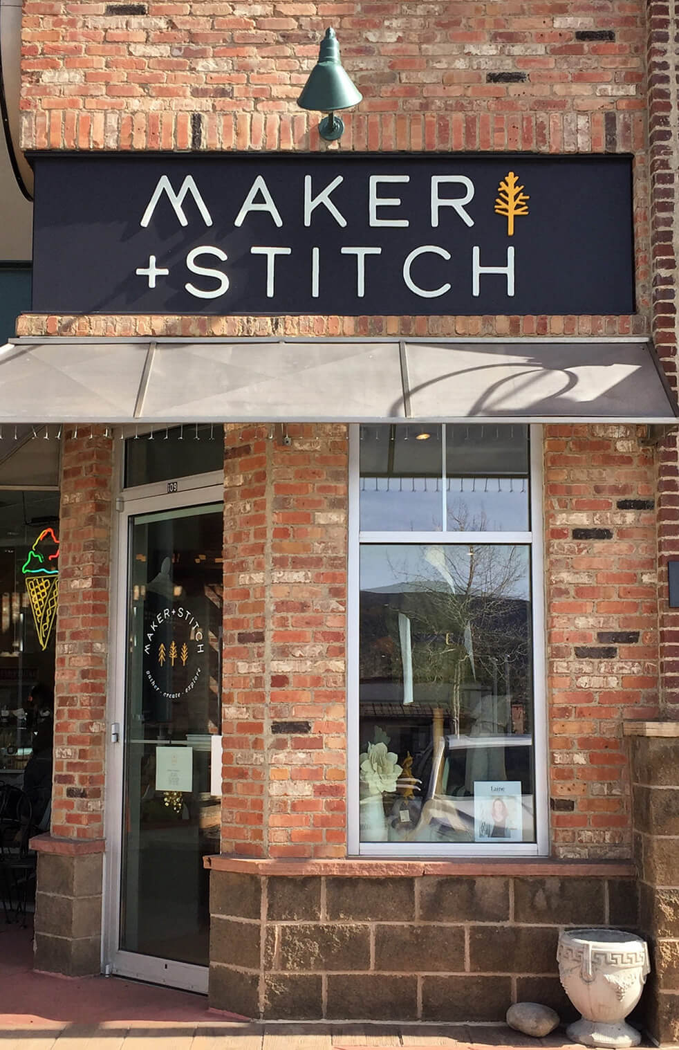 brand design for Maker and Stitch, an Aeolidia client