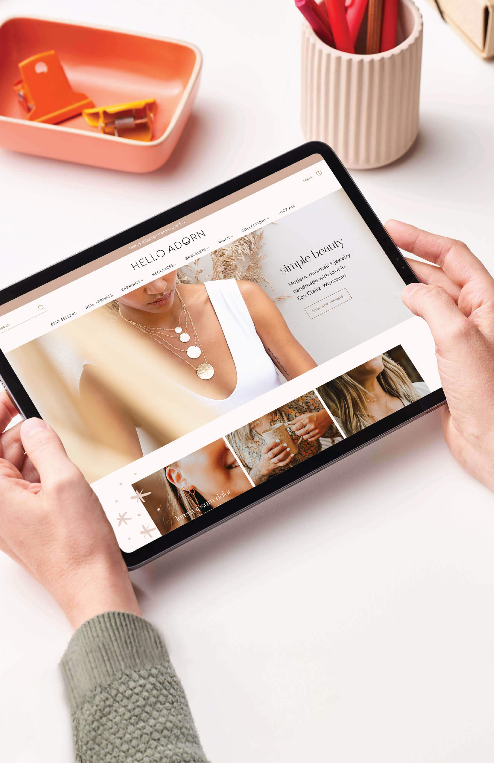 website example from the Aeolidia portfolio