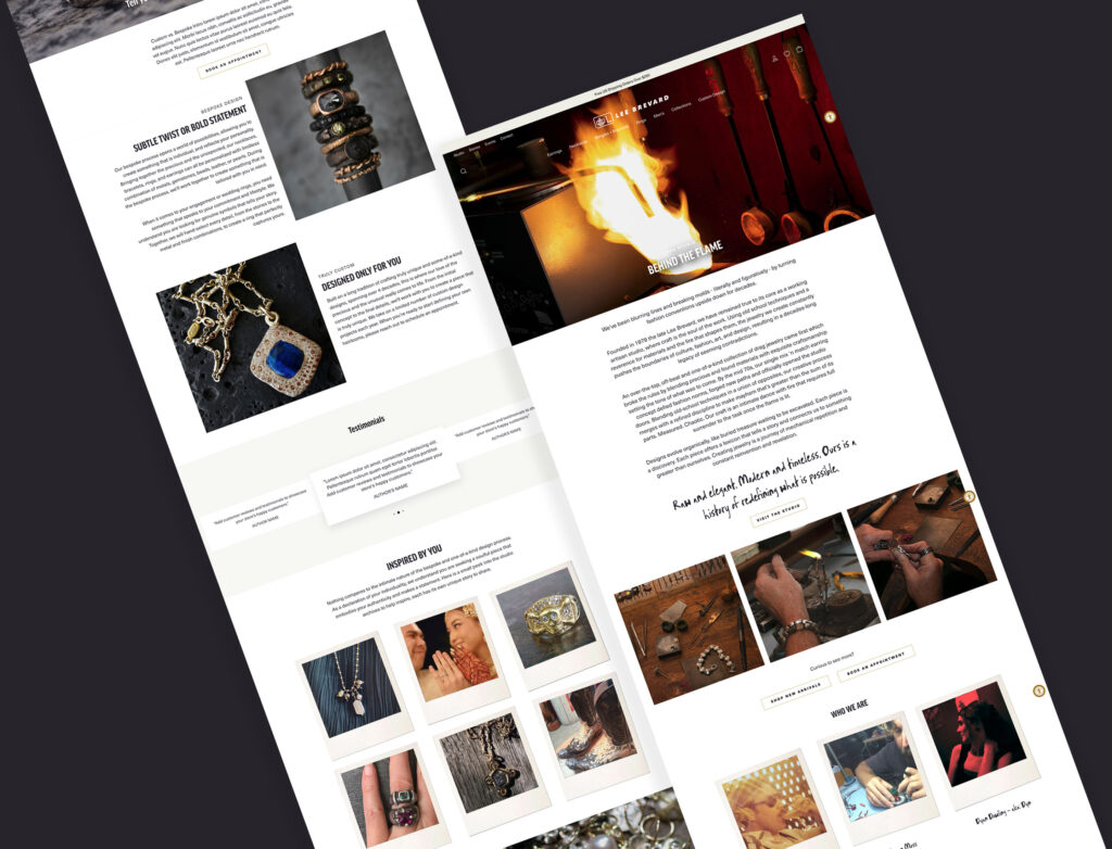 custom about page design