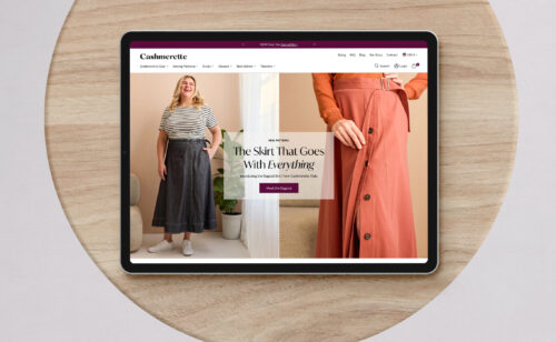 Custom Shopify design for a sewing pattern brand.