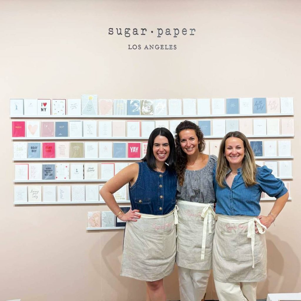 We saw the wholesale team at Sugar Paper at the 2026 NYC trade shows, who we've been working with for over a decade!